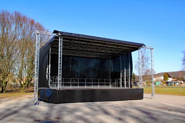 Stagemobil XXL mobile Bühne Trailerbühne Stage Open Air 10x6m mieten