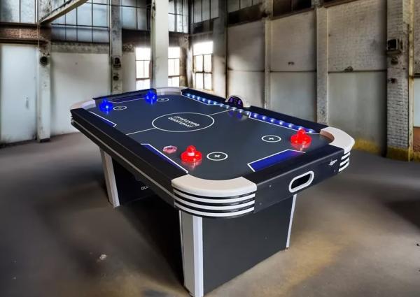 2-Airhockey mit LED Beleuchtung