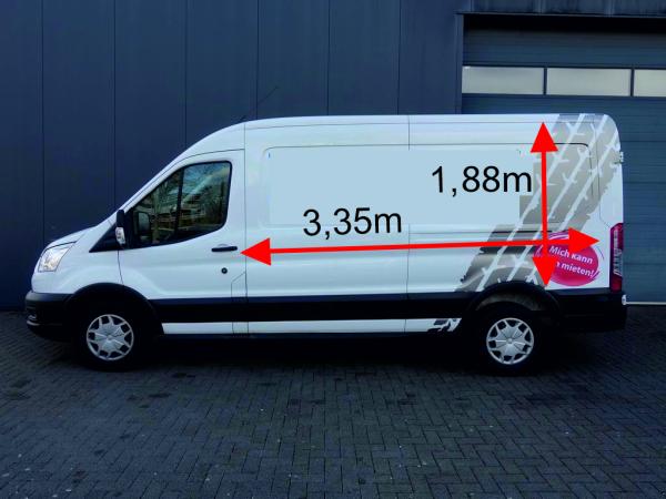 2-MIETWAGEN - Ford Transit Kastenwagen TTS 350 L3 Trend | YY-8008