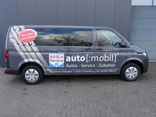 4-MIETWAGEN - VW T6.1 Transporter Kombi lang 9-Sitzer | YY-700
