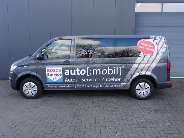 5-MIETWAGEN - VW T6.1 Transporter Kombi lang 9-Sitzer | YY-700