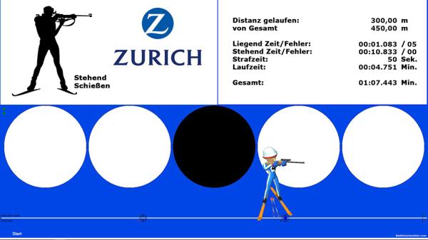 5-BiathlonSimulator XL - Laser Schießen - Einzelmodul