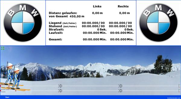 6-BiathlonSimulator XL - Laser Schießen - Doppelmodul