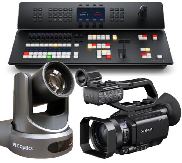 ATEM Television als Einzelgerät oder im Bundle mit PTZ-/Handheld-Cams und Projektiontechnik