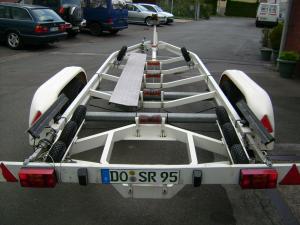 2-Bootsanhänger 2000kg mit Kugelkopfkupplung