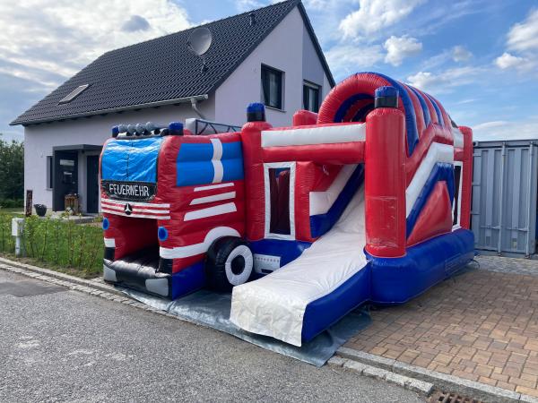 6-Eventhüpfburg "Big Feuerwehr" 30 qm