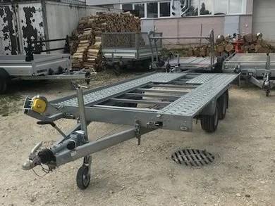 Autotransportanhänger, Hochlader mit Seilwinde, 2,7 to.