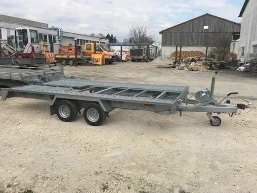 4-Autotransportanhänger, Hochlader mit Seilwinde, 2,7 to.