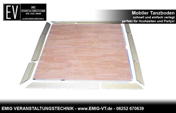 Mobiler Tanzboden z.B. 5m x 5m, Tanzfläche, Event-Boden, Tanzparkett, Parkett, von BÜTEC!