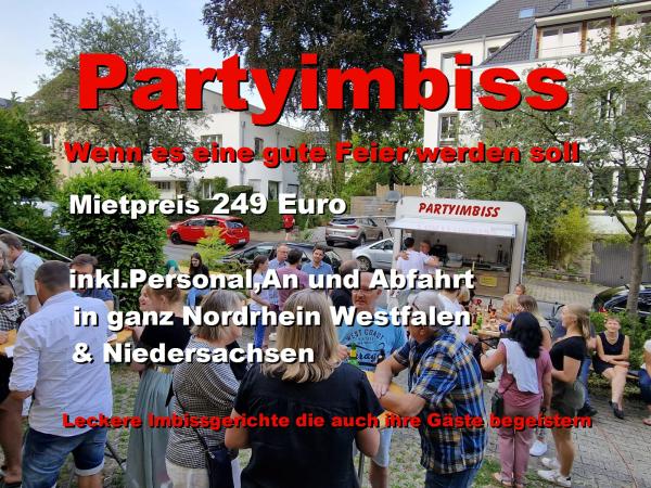 Unsere Foodtrucks, Imbissanh&auml;nger und Imbisswagen sind der Catering Hit auf ihrer Feier, Party, Fete
