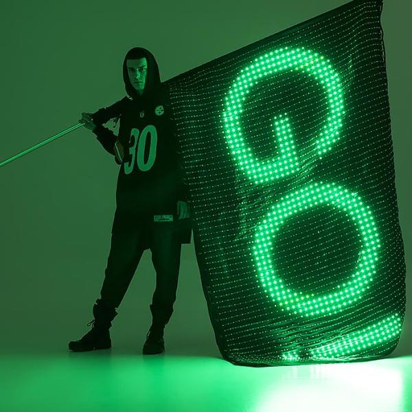 3-LED Flagge