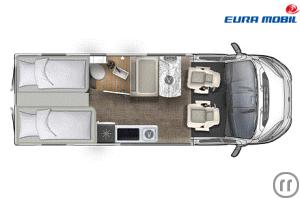 2-Reisemobil Euramobil Van 635 EB