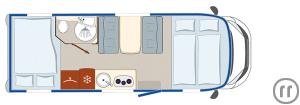 2-Reisemobil Euramobil Activa One 690 HB