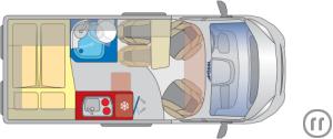 3-Reisemobil Euramobil Profila T 676 EB Autom.