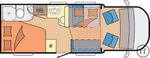 2-Wohnmobil Hobby Optima T65 HFL On Tour