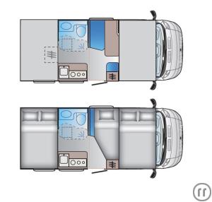 2-Wohnmobil Adria A60SP