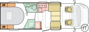 2-Wohnmobil Adria Flitter Camper