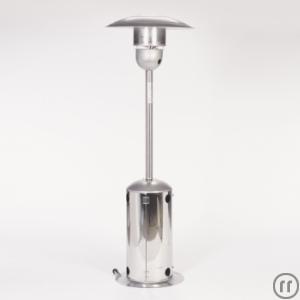 Stehtisch mit integrierter Infrarotheizung im Tischbein, für innen und