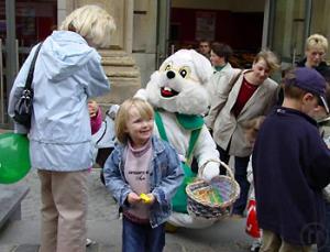 1-Laufkostüm - weißer Hase / Paradekostüm / Promotionkostüm