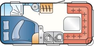 2-Wohnwagen LMC Musica 470 D