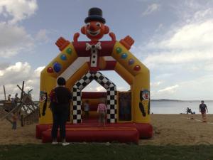 2-Clownhüpfburg - Hüpfburg Clown mieten