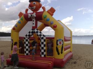 3-Clownhüpfburg - Hüpfburg Clown mieten