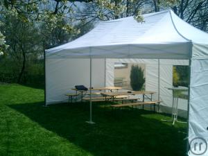 3-Mastertent, Partyzelt 6x3m easy up weiß