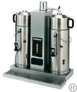 1-Kaffeeanlage 2 x 10l, Stundenleistung 200 Tassen