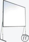 Leinwand 4x3m, Rückprojektion oder Aufprojektion, Diagonale 200" / 508 cm, Rahmenleinwand ’fastfold’