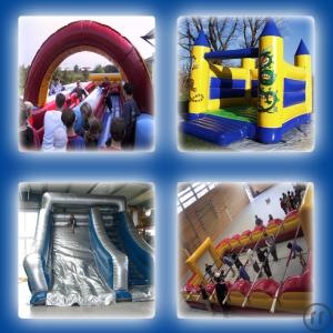 1-KOMPLETTPAKET 7 - KICKER XXL - RIESENRUTSCHE - BUNGEE RUN - HÜPFBURG - INKL. BETREUUNG &...