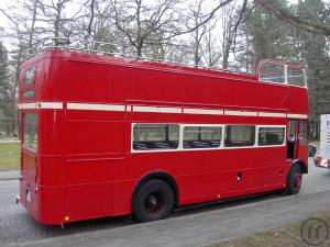 3-Londonbus, englischer Doppeldeckerbus, Messestand, Promotionbus, Partybus, Cateringbus, Infomobil.