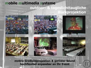 2-C3 - mobiles multimedia system als reines Video-System mit 6,62 m Rückprojektion