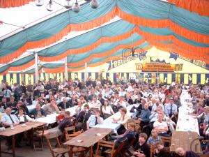 4-Großzelt, Vip-Zelt, Festzelt, Festhalle Blauer-Komet.Mit Fußboden.375 bis 1125 Quadra...