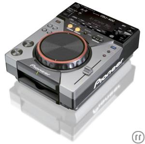 3-Pioneer DJ Konsole mit 2 x CDJ 400 und 1 x DJM 400