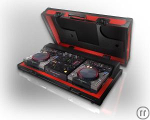1-Pioneer DJ Konsole mit 2 x CDJ 400 und 1 x DJM 400