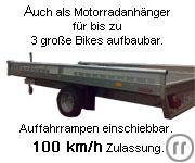 1-Unitrailer, der Anhänger für Ihren Rasentraktor.