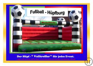 3-Fußball Hüpfburg. Ein Volltreffer für jedes Event.