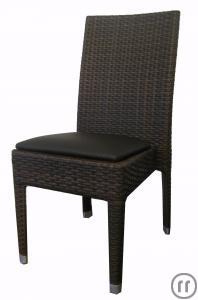 1-Stuhl "Honolulu" schwarz
