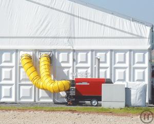 2-Ölheizgerät IMA 185 R (185 kW) mit externem 1.000 Liter Sicherheitstank.