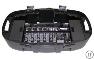 4-Personal Audio System - PAS - Karaoke Anlage - Lenco PA-1000 mit Mikrofon und Lautsprechern