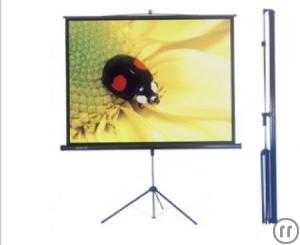 Stativ Leinwand HDTV in der Größe 180 x 180cm
Heimkinoerlebnis für Sie und Ihre Gäste!