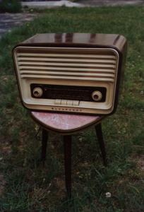 Röhrenradio, Radio der 50er Jahre von Blaupunkt.