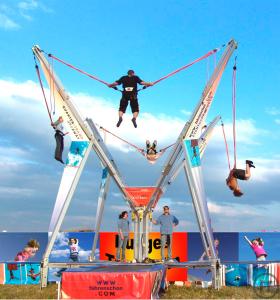 Bungee Trampolin für vier Springer