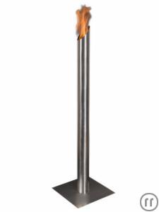 1-Feuersäule "Vesuv", Bio Ethanol Brenner H140cm