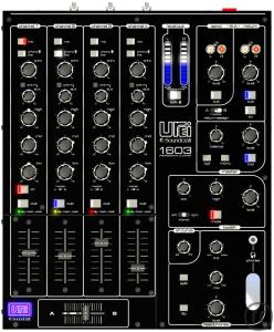 1-Mischpult, DJ Mixer, 4-Kanal - Soundcraft Urei 1603