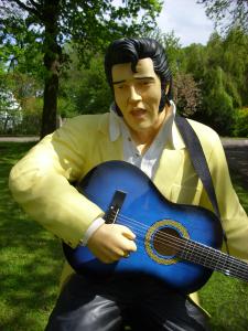 2-Elvis Dekorationsfigur in Lebensgröße