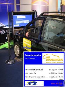 3-Fahrsimulator Verbrauchsmessung - Umwelt Simulator - CO2 - Erdgas - Elektromobilität - Simul...