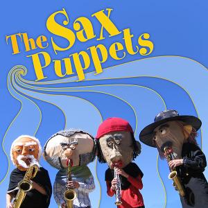 4-Sax Puppets - Außergewöhnlicher Saxofon-Walk-Act mit Großkopfmasken á l&a...