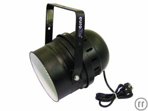 LED Scheinwerfer - Showtec/ Eurolite PAR-64 RGB Spot, kurz, schwarz, 10mm LEDs, DMX