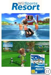 2-Nintendo Wii inkl. 2x Controllerset mit Motion Plus + Wii Sports Resort + Wii Sports